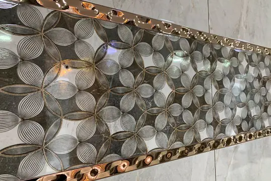 Paslanmaz Çelik Desenli Bordür